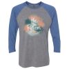 Unisex Triblend Three-Quarter Raglan T-Shirt Thumbnail