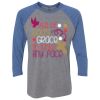 Unisex Triblend Three-Quarter Raglan T-Shirt Thumbnail