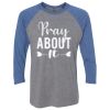 Unisex Triblend Three-Quarter Raglan T-Shirt Thumbnail