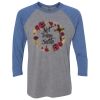 Unisex Triblend Three-Quarter Raglan T-Shirt Thumbnail