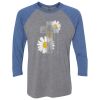 Unisex Triblend Three-Quarter Raglan T-Shirt Thumbnail