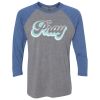 Unisex Triblend Three-Quarter Raglan T-Shirt Thumbnail