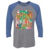 Unisex Triblend Three-Quarter Raglan T-Shirt Thumbnail