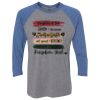 Unisex Triblend Three-Quarter Raglan T-Shirt Thumbnail