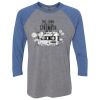 Unisex Triblend Three-Quarter Raglan T-Shirt Thumbnail