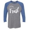 Unisex Triblend Three-Quarter Raglan T-Shirt Thumbnail