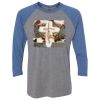 Unisex Triblend Three-Quarter Raglan T-Shirt Thumbnail