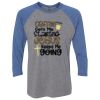 Unisex Triblend Three-Quarter Raglan T-Shirt Thumbnail