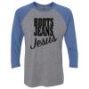 Unisex Triblend Three-Quarter Raglan T-Shirt Thumbnail