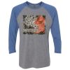 Unisex Triblend Three-Quarter Raglan T-Shirt Thumbnail