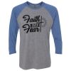 Unisex Triblend Three-Quarter Raglan T-Shirt Thumbnail