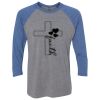 Unisex Triblend Three-Quarter Raglan T-Shirt Thumbnail