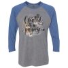 Unisex Triblend Three-Quarter Raglan T-Shirt Thumbnail