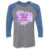 Unisex Triblend Three-Quarter Raglan T-Shirt Thumbnail