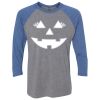 Unisex Triblend Three-Quarter Raglan T-Shirt Thumbnail