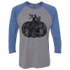 Unisex Triblend Three-Quarter Raglan T-Shirt Thumbnail