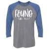 Unisex Triblend Three-Quarter Raglan T-Shirt Thumbnail