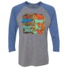 Unisex Triblend Three-Quarter Raglan T-Shirt Thumbnail