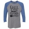 Unisex Triblend Three-Quarter Raglan T-Shirt Thumbnail