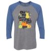 Unisex Triblend Three-Quarter Raglan T-Shirt Thumbnail