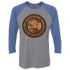 Unisex Triblend Three-Quarter Raglan T-Shirt Thumbnail