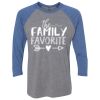 Unisex Triblend Three-Quarter Raglan T-Shirt Thumbnail