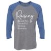 Unisex Triblend Three-Quarter Raglan T-Shirt Thumbnail