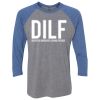 Unisex Triblend Three-Quarter Raglan T-Shirt Thumbnail