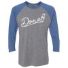 Unisex Triblend Three-Quarter Raglan T-Shirt Thumbnail