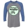 Unisex Triblend Three-Quarter Raglan T-Shirt Thumbnail