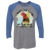 Unisex Triblend Three-Quarter Raglan T-Shirt Thumbnail