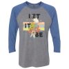 Unisex Triblend Three-Quarter Raglan T-Shirt Thumbnail