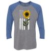 Unisex Triblend Three-Quarter Raglan T-Shirt Thumbnail