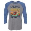 Unisex Triblend Three-Quarter Raglan T-Shirt Thumbnail