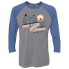 Unisex Triblend Three-Quarter Raglan T-Shirt Thumbnail