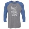 Unisex Triblend Three-Quarter Raglan T-Shirt Thumbnail