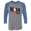 Unisex Triblend Three-Quarter Raglan T-Shirt Thumbnail