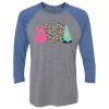 Unisex Triblend Three-Quarter Raglan T-Shirt Thumbnail