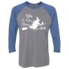 Unisex Triblend Three-Quarter Raglan T-Shirt Thumbnail