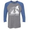 Unisex Triblend Three-Quarter Raglan T-Shirt Thumbnail