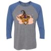 Unisex Triblend Three-Quarter Raglan T-Shirt Thumbnail