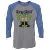 Unisex Triblend Three-Quarter Raglan T-Shirt Thumbnail