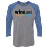 Unisex Triblend Three-Quarter Raglan T-Shirt Thumbnail