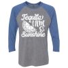 Unisex Triblend Three-Quarter Raglan T-Shirt Thumbnail