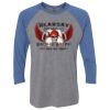 Unisex Triblend Three-Quarter Raglan T-Shirt Thumbnail