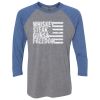 Unisex Triblend Three-Quarter Raglan T-Shirt Thumbnail