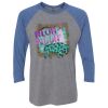 Unisex Triblend Three-Quarter Raglan T-Shirt Thumbnail