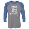 Unisex Triblend Three-Quarter Raglan T-Shirt Thumbnail