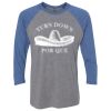 Unisex Triblend Three-Quarter Raglan T-Shirt Thumbnail