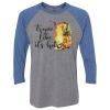 Unisex Triblend Three-Quarter Raglan T-Shirt Thumbnail